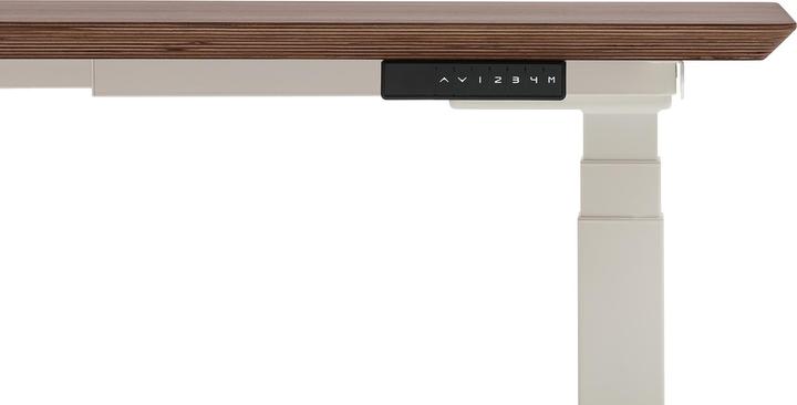 Produktbild Oakywood Stehpult Holztisch mit Höhenverstellung - Furnier - Nussbaumfurnier / 120x60 / Weiß - Oakywo (120 x 60 cm)
