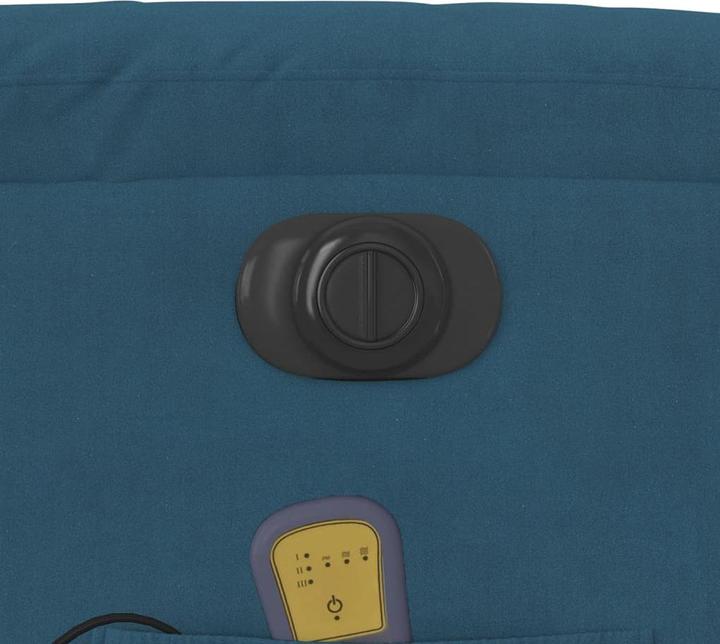 Image du produit VidaXL Fauteuil de massage Fauteuil de relaxation Fauteuil électrique bleu velours