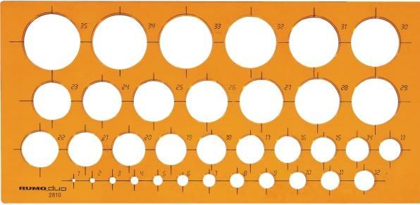 Actual product image Rumold circle template 1-35 mm (27 mm)