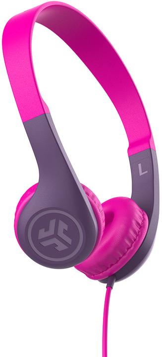 Actual product image JLab Audio JLAB JBuddies Pop Headphones On Ear pink,wired