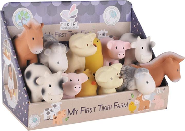 Actual product image Tikiri Rattles farm natural rubber ( assorted)