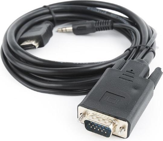 Image du produit Gembird CÂBLE HDMI-VGA +3.5MM/3M A-HDMI-VGA-03-10 (3 m, VGA)