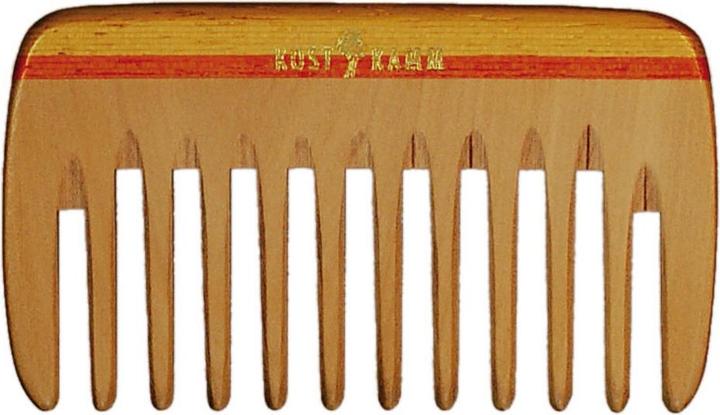 Kost Kamm Taschenkamm Holz BUNT BREIT 9cm