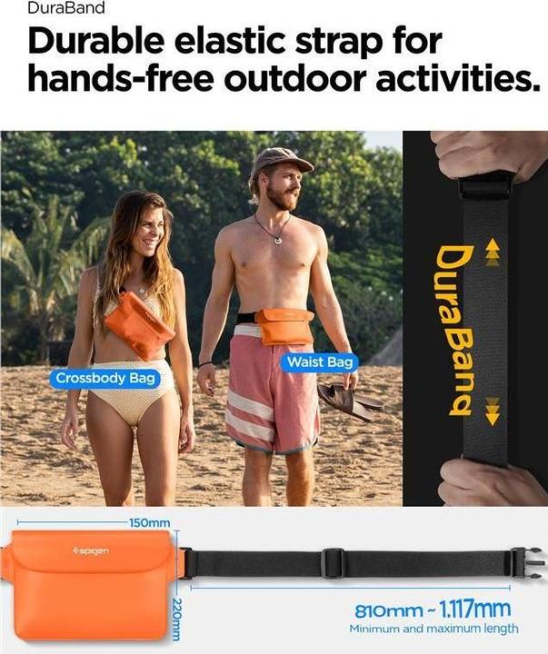 Produktbild Spigen Universal Waterproof A620 Case & Waist Bag Sunset Orange AMP06021
