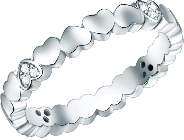 Actual product image Rafaela Donata Ladies heart sterling silver cubic zirconia silver - 10918 (52, 925 Silver)