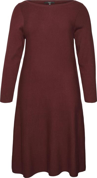 Vero Moda VMCNANCY LS BOATNECK DRESS GA EXC CUR Strickkleid
