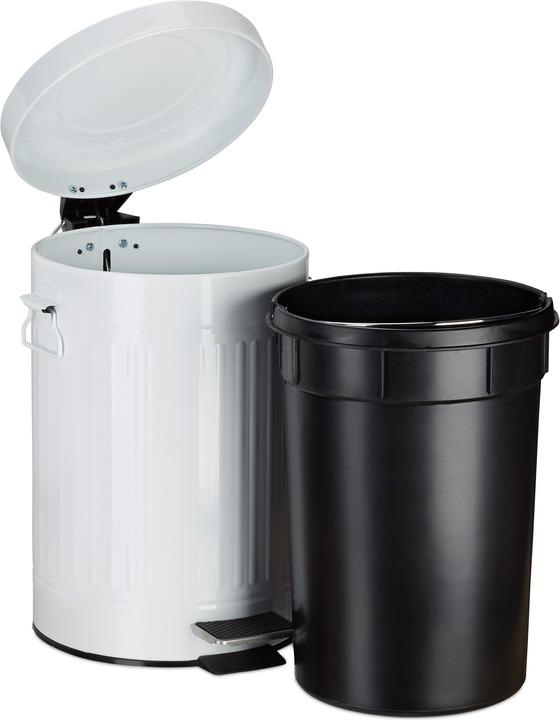 Actual product image Relaxdays Vintage Waste Pedal Bin (12 l)