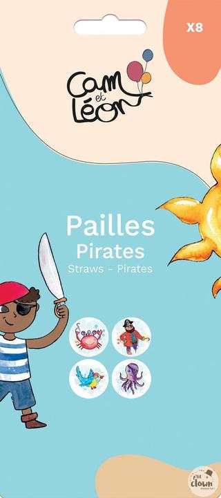 Image du produit P'tit Clown Pailles pirates (8 x)
