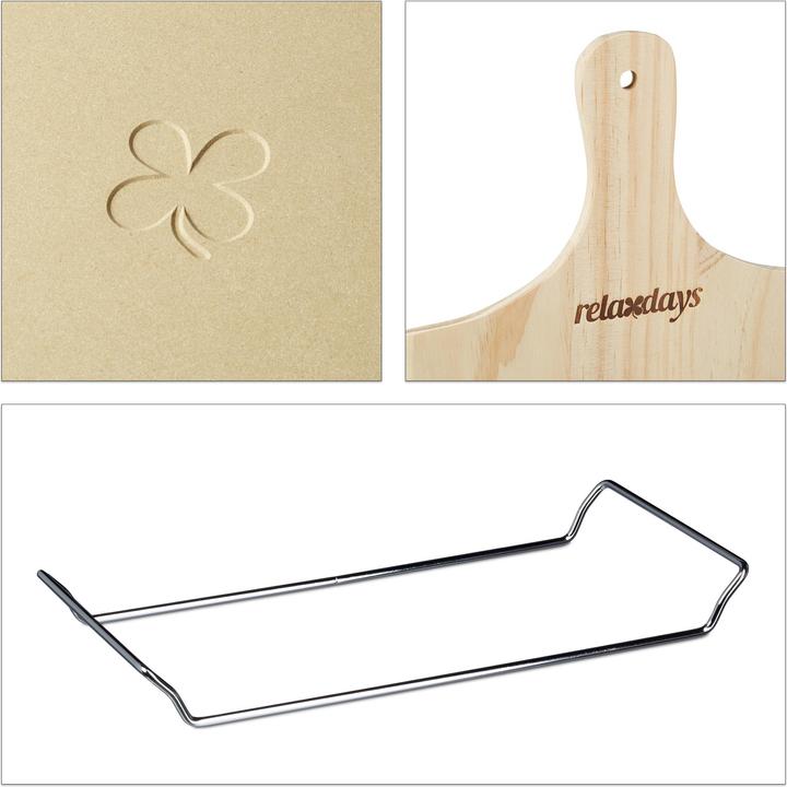 Produktbild Relaxdays Pizzastein Set