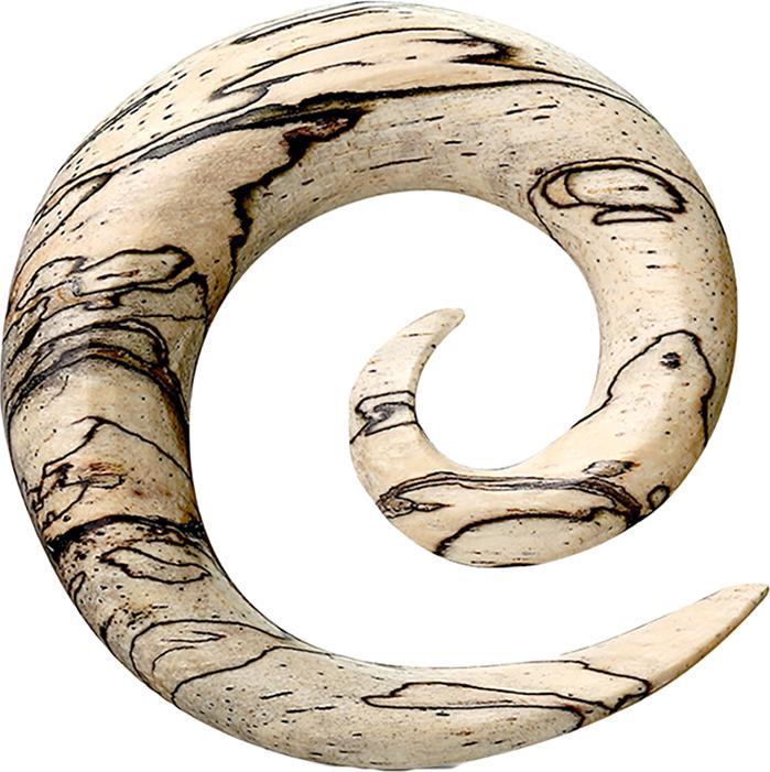 Actual product image Star Piercing Tamarind wood expansion spiral (Organic, without brass)
