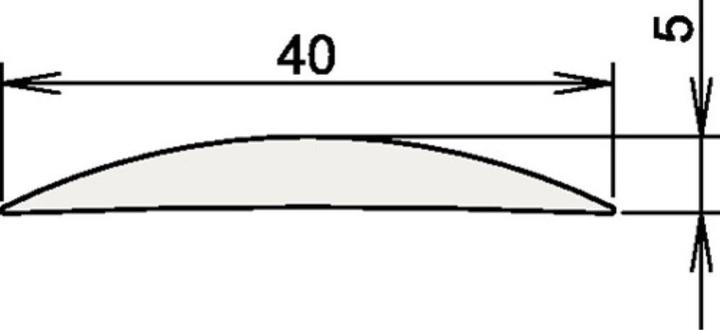 Athmer Soglia di alluminio 090 3-111 Lunghezza 965 mm Alluminio anodizzato argento