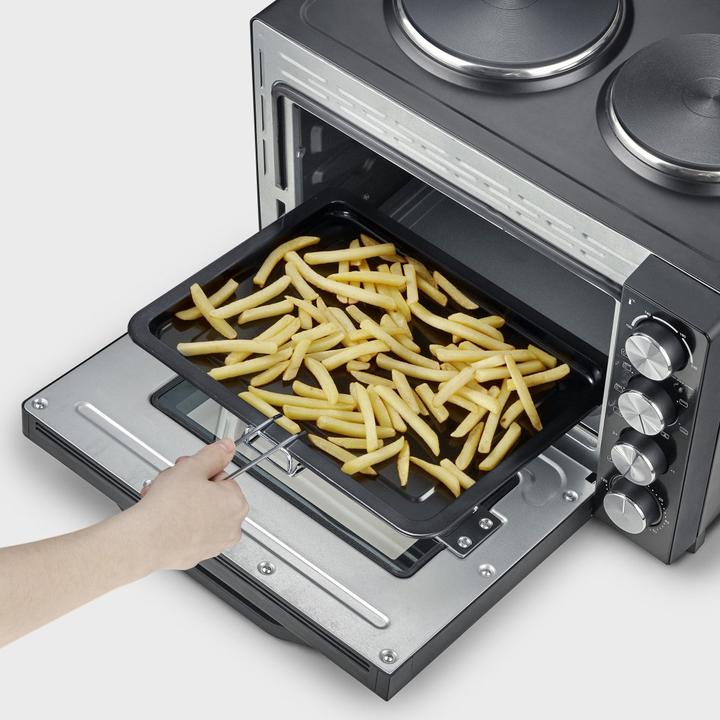 Actual product image Severin TO2074 Baking and toasting oven black / brushed stainless steel