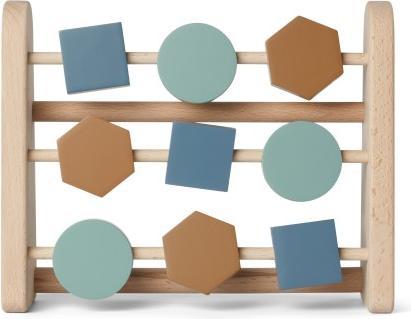 Liewood Abakus Rechenschieber Astrid aus Buchenholz Geometric Blue