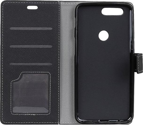 Image du produit MU Classic Housse en cuir avec motif en croix (OnePlus 5T)