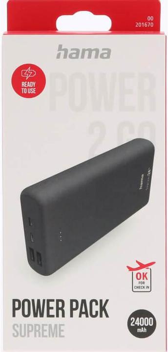 Produktbild Hama Power Pack Supreme 24HD (24000 mAh, 5 W, 88.80 Wh)
