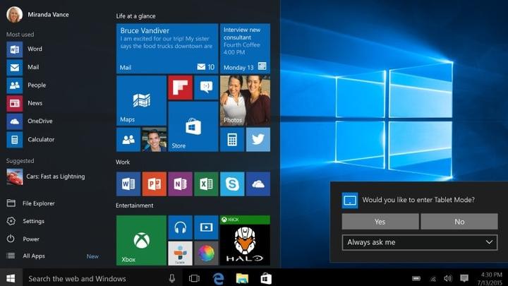 Produktbild Microsoft Windows 10 Home (1 User, 1 Geräte/User)