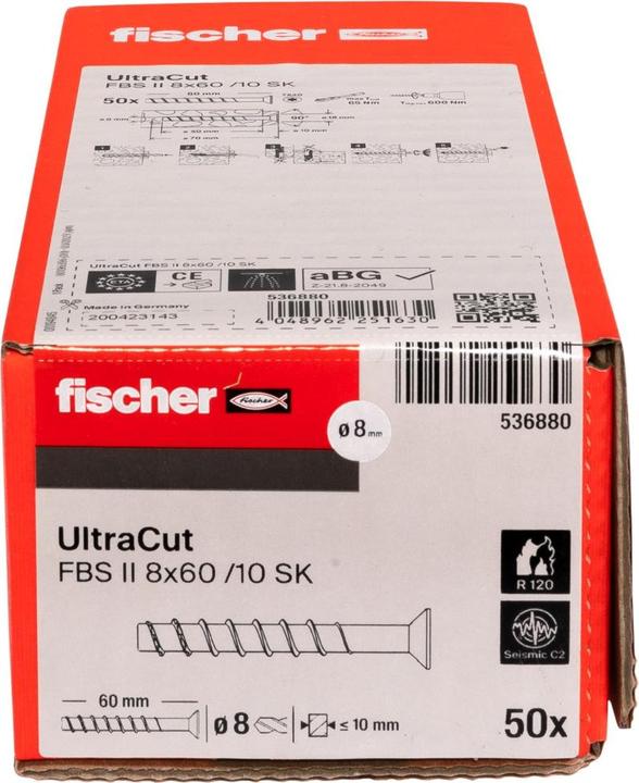 Produktbild Fischer Betonschraube (50 Stk.)