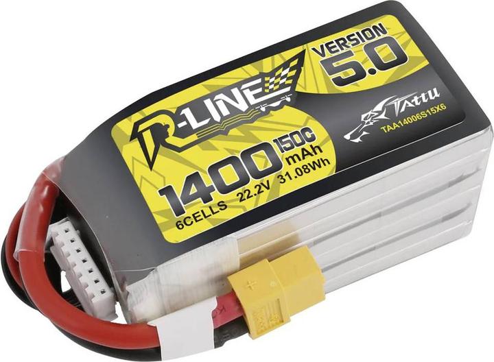 Actual product image Tattu R-Line battery (22.20 V, 1400 mAh)