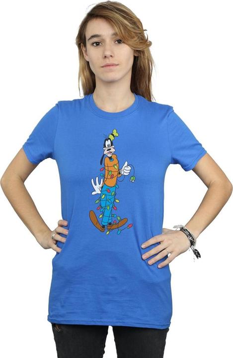 Immagine prodotto Disney Goofy Christmas Lights Maglietta Ampia Donna (M)