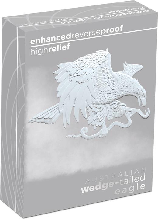 Image du produit The Perth Mint Silber Wedge Tailed Eagle 1 oz RP - High Relief 2021 (999.90, 2021)