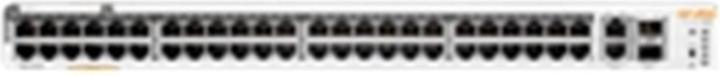 Produktbild HPE E Aruba Instant On 1960 Switch 2 XGT, 2 SFP+ Ports, PoE, 1U, Layer 2+, Plug and Play (48 Ports)