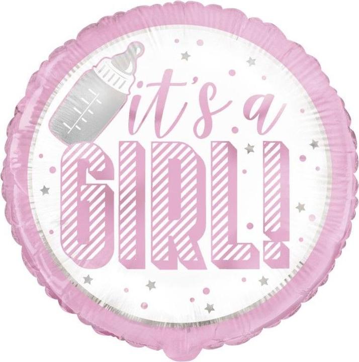 Produktbild Unique Party Its A Girl Foil Balloon