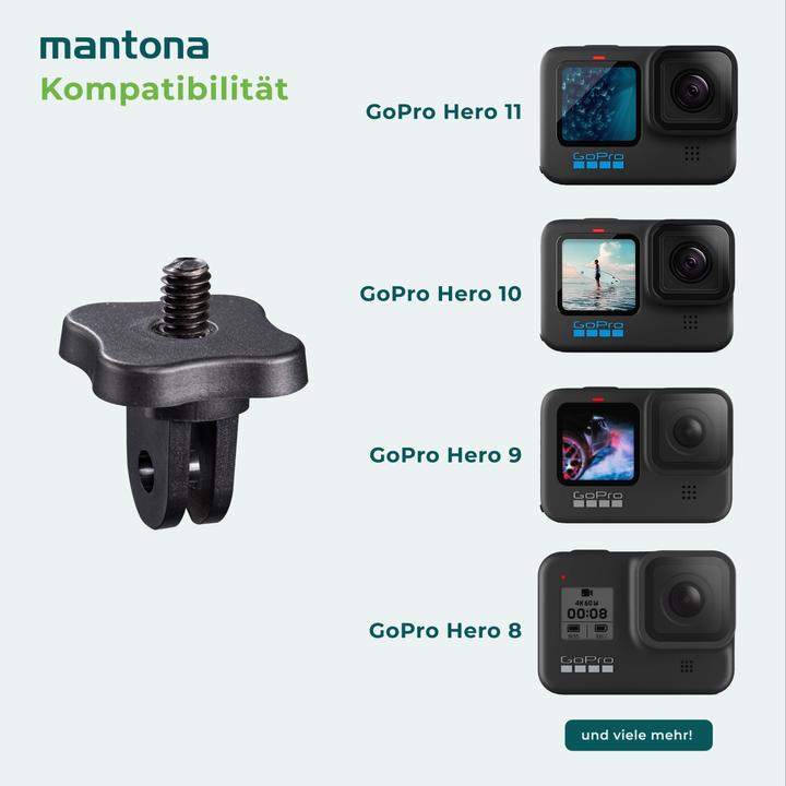 Immagine prodotto mantona 20233 - Accessori per scaffali (GoPro HERO8 Black)
