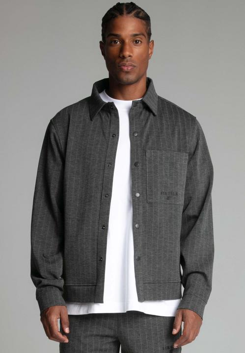 Siksilk Hemdjacke Pinstripe Jacket