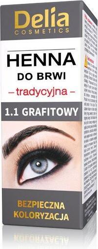 Actual product image Delia Cosmetics Delia - Henna for eyebrows 1.1 Graphite 2g
