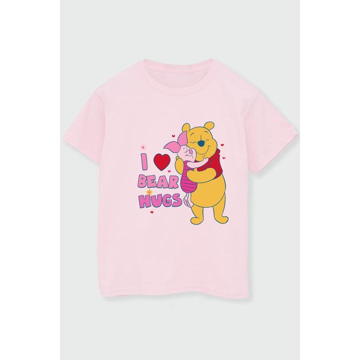 Actual product image Disney Girls Winnie The Pooh Big Bear Hugs Cotton T-Shirt (116)