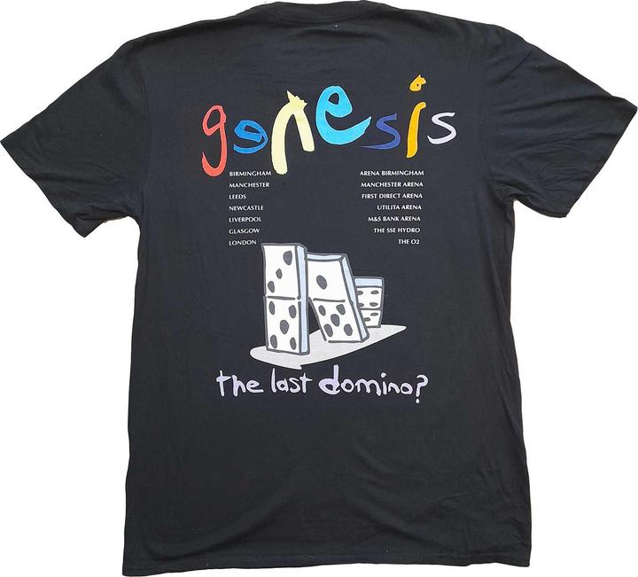 Actual product image Universal Textiles Unisex Adult The Last Domino Back Print Cotton T-Shirt (3XL)