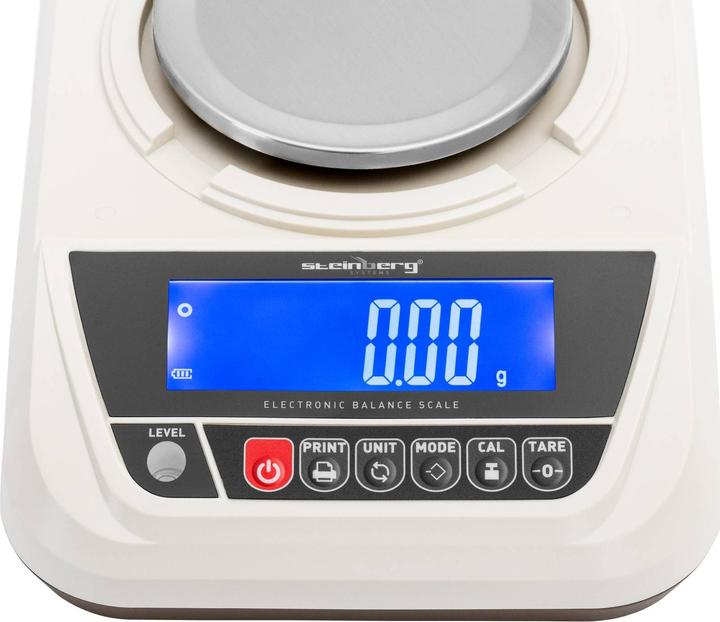 Actual product image Steinberg Precision Scale - 500 g / 0.01 g - Ø 130 mm - LCD
