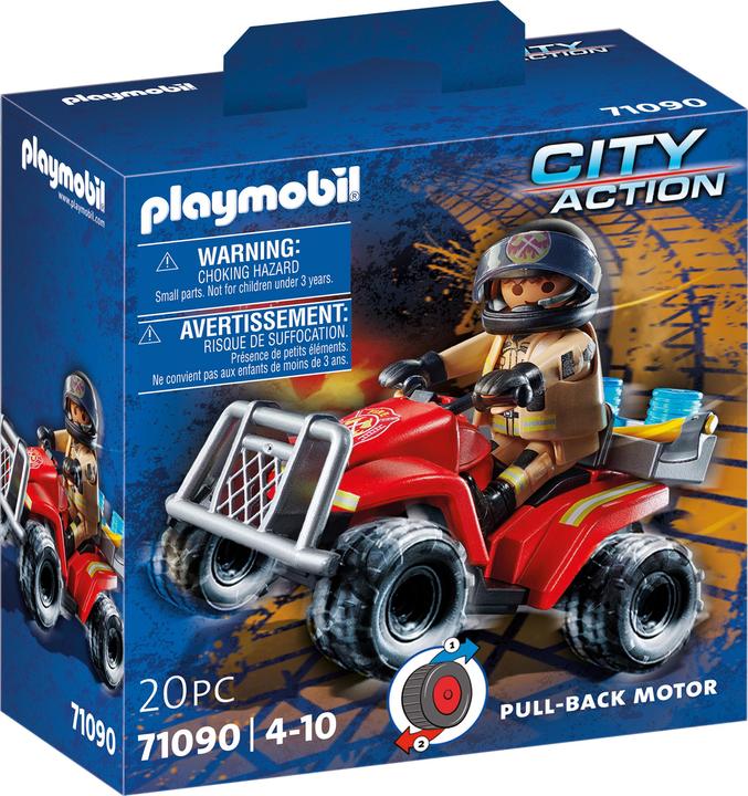 Playmobil Quad di velocità dei vigili del fuoco (71090, Playmobil Città d'azione)