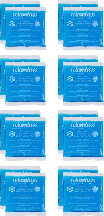 Relaxdays 16x Kühlpad (16 x, 140 g)