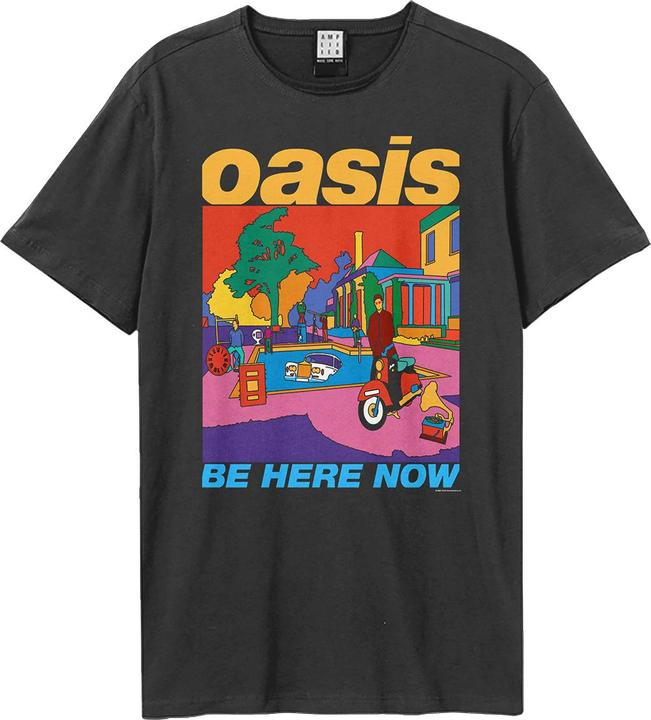 Actual product image Amplified Unisex Adult Be Here Now Oasis T-Shirt (S)