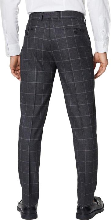 Actual product image Burton Mens Windowpane Check Slim Tailored Suit Trousers (28)