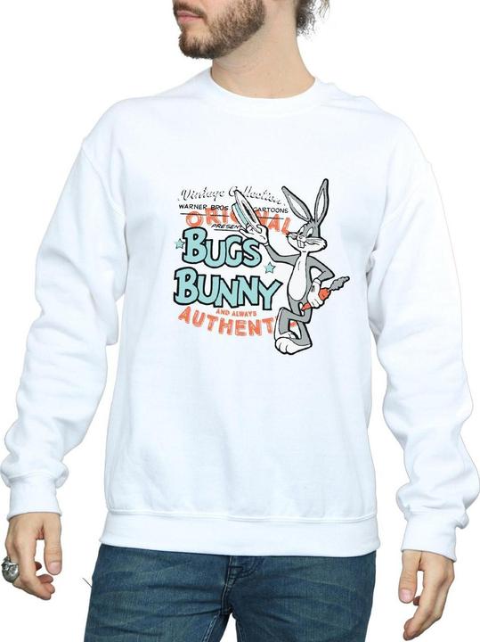 Actual product image Looney Tunes Unisex Adult Bugs Bunny Vintage Sweatshirt (L)