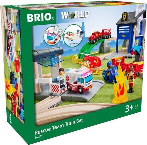 Actual product image Brio Police and Fire Brigade Set Deluxe