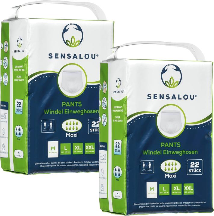 Immagine prodotto Sensalou Pannolini per adulti Pantaloni per incontinenza (44 x, M)