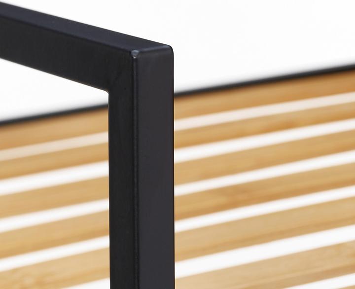 Image du produit Relaxdays Etagère, bambou & métal (39 x 32,5 x 71 cm)
