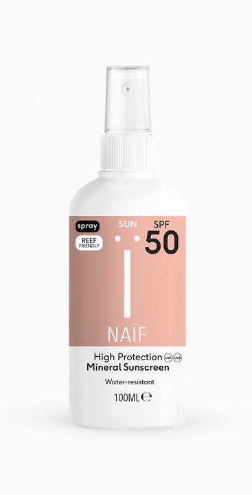 Immagine prodotto Naïf Spray solare per adulti (Spray solare, SPF 50, 100 ml, 133 g)