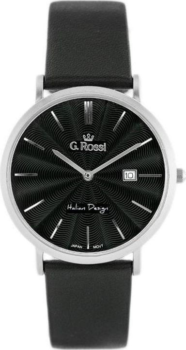 Actual product image Gino Rossi WATCH MEN'S WATCH - 10853A - SLIM (zg184c) + UNIVERSAL BOX (Analogue wristwatch, 400 mm)