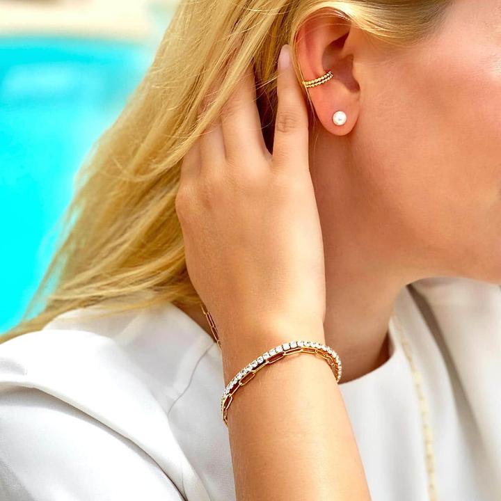 Produktbild Candy Ear Cuffs Pop, 925 Sterling Silber, vergoldet (18k vergoldet, 925 Sterling Silber)