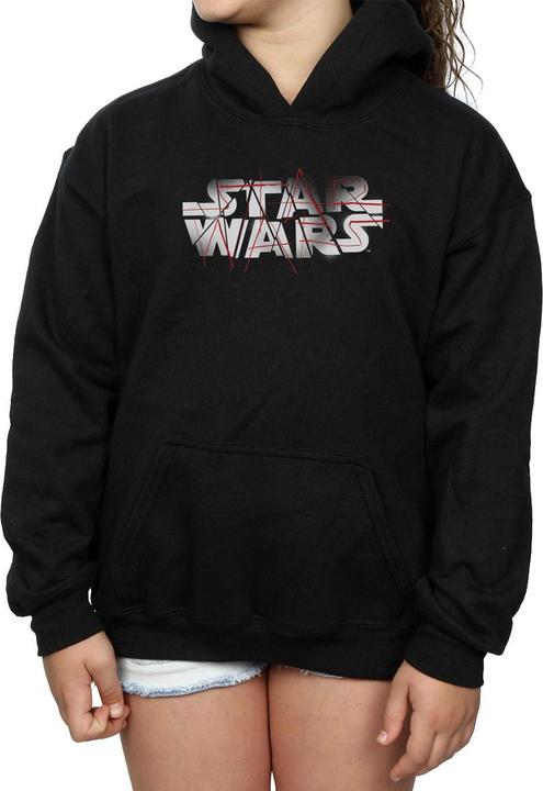 Immagine prodotto Star Wars The Last Jedi Spray Logo Felpa con Cappuccio Ragazze (152, 158)