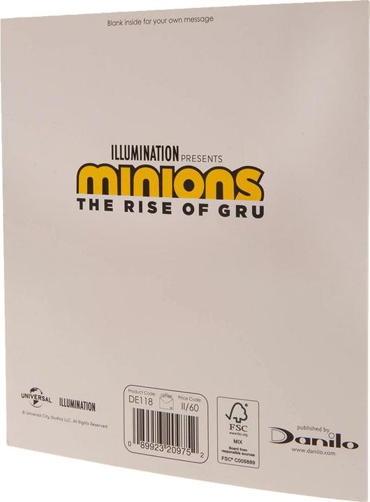 Immagine prodotto Minions Biglietto di compleanno per feste (18 x 16 cm, 1 x)