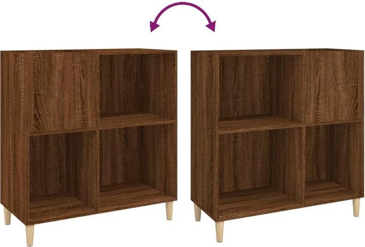 Immagine prodotto VidaXL Plattenschrank Braun Eichen-Optik 84,5x38x89 cm Holzwerkstoff