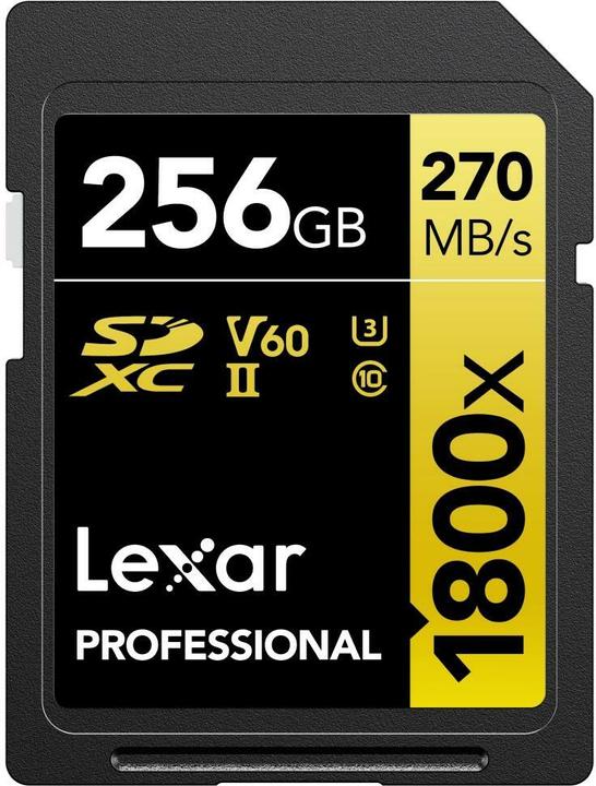Lexar Professional Gold Series (256 GB, SDXC, U3, UHS-II)