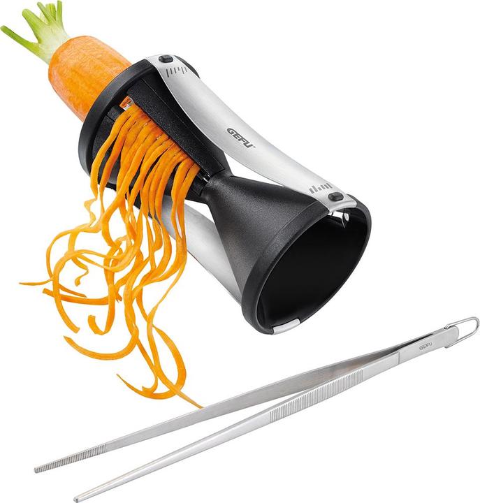 GEFU 00079 Spiraalsnijder Spirelle en keukenpincet