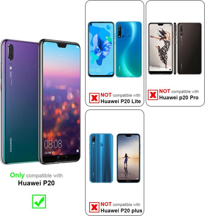 Actual product image Cadorabo TPU 2 colors glass cover (Cubot P20)