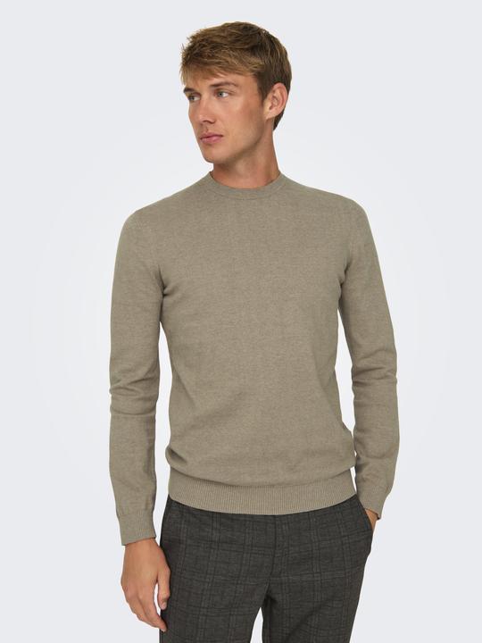 Immagine prodotto Only & Sons Maglia pullover con scollo rotondo dalla vestibilità regolare (L)